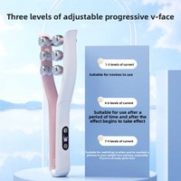 Rouleau de massage facial et corporel portable pour lifting et raffermissement, instrument anti-âge pour éliminer l'excès de graisse, double barre