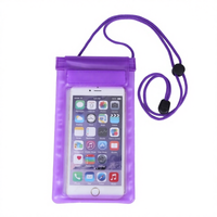 Funda Protectora Transparente para Teléfono con Cordón para el Cuello, Resistente al Agua, al Polvo y a los Golpes, con Logotipo Personalizado, Pintura UV, TPU+PC PVC, Protección de 360 Grados