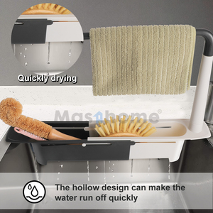 Masthome <span class=keywords><strong>2022</strong></span> nouvel organisateur d'évier porte-éponge de cuisine support de chiffon de nettoyage <span class=keywords><strong>Caddy</strong></span> d'évier - Product Image 5