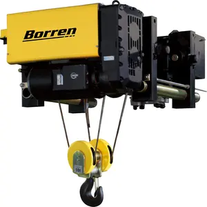 Superior Quality Trolley Crane Electric Hoist Heavy Duty Electrical Wire Rope Hoist for Warehouse