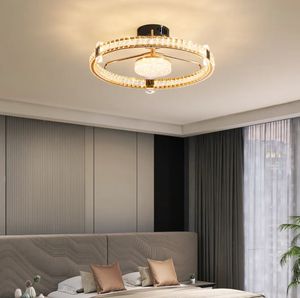 Nuevos accesorios de luces de decoración para sala de estar de dormitorio inteligente, lámpara de luces de techo Led moderna de cristal de lujo dorado - Product Image 4