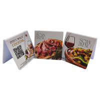 Carte PVC à impression recto verso, code QR, mini-étiquette NFC, carte de commande à scanner, vente en gros, carte personnalisable imprimable, menus de restaurant, hôtel