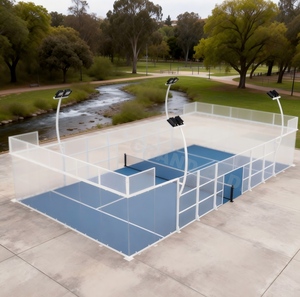 Campo da Padel Bianco con Vetro da 12mm, Struttura in Acciaio Zincato a Caldo, Prezzo Competitivo, Terreni per Paddle Tennis - Product Image 4