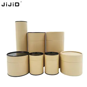 JiJiD थोक लक्जरी सिलेंडर पेपरबोर्ड Childproof चाय ट्यूब पैकेजिंग कागज कॉस्मेटिक कनस्तर सिलेंडर पैकेजिंग बॉक्स