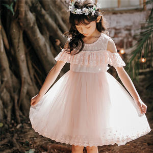 Produits innovants pour l'importation : Nouvelle robe rose en dentelle occidentale pour filles, directement de l'usine chinoise - Product Image 3