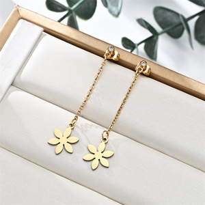 Pendientes Colgantes Hipoalergénicos de Acero Inoxidable 316L con Baño de Oro PVD Resoul, Joyería para Mujer, Venta al Por Mayor - Product Image 2