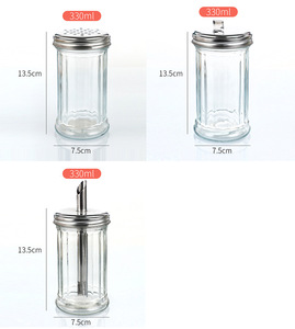 Modern Design Glass Salt Dispenser Spice Shaker <strong>Sugar</strong> <strong>Pourer</strong> with Lid Jar Food Storage Organizer for Kitchen Use - Product Image 5