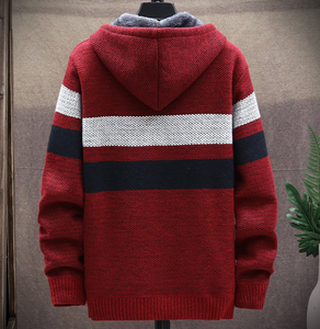 <span class=keywords><strong>M</strong></span>-4XL Herfst En Winter Heren Pluche Verdikte Trui Losse Herenkleur Bijpassende Gebreide Trui Met Lange Mouwen - Product Image 6