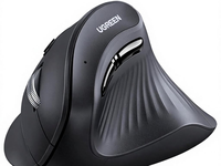 Souris ergonomique sans fil UGREEN MU008, silencieuse, pour bureau, protection des grandes mains, souris verticale pour ordinateur portable