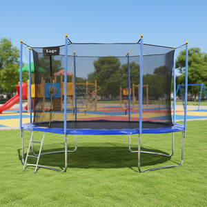 <span class=keywords><strong>Trampoline</strong></span> commercial Zoshine de 8 pieds, 10 pieds, 12 pieds pour la cour, tapis de saut durable avec filet de sécurité pour enfants, adultes, exercice et jeu - Product Image 1