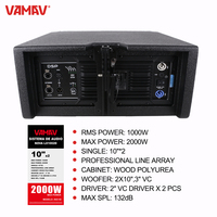 VAMAV NOVA LX1002D Active Line Array Système de haut-parleurs Double 10 pouces 1000W Système de sonorisation haute puissance Stage Audio professionnel Extérieur