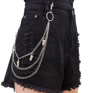 โซ่คล้องกางเกงโลหะหลายชั้นพร้อมจี้รูปแก้วกาแฟ สไตล์ฮิปฮอปสำหรับทุกเพศ ใช้ได้ทุกวัน ทำจากโลหะผสมสังกะสี - Product Image 2