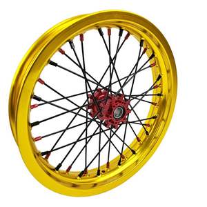 Juego de llantas para <span class=keywords><strong>bicicleta</strong></span> eléctrica de <span class=keywords><strong>14</strong></span> pulgadas aptas para Sur Ron Light Bee X 2019-2022 Red Hub Gold Rim - Product Image 6