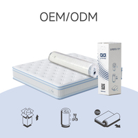 Vente directe d'usine, matelas en mousse à mémoire de forme ergonomique de haute qualité, sur mesure, taille king, compressé et enroulé