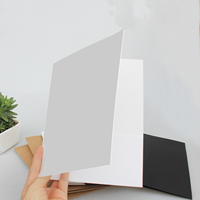 Carpeta de Papel Kraft A4 Personalizada de Fábrica China, Carpeta de Documentos Comerciales con Bolsillo