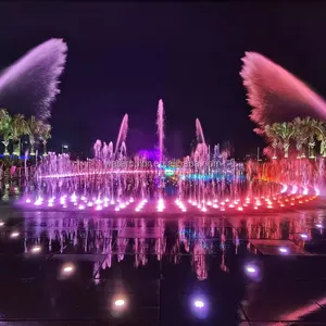 Popular China Water Fountains Supplier Square And Garden Decoration Floor Fountain With Music Dancing