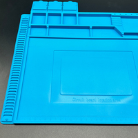 Tapis rectangulaire coussin en Silicone magnétique résistant à la chaleur pour ordinateur téléphone portable Table Corrosion tapis de travail à souder antistatique