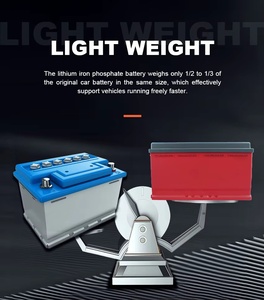 Yauneidak 40B19 12.8V 700CCA Baterai Mobil Lithium LiFePO4 Baterai Start Stop Otomatis Pengganti Baterai Asam Timbal Bebas Perawatan AGM - Product Image 5
