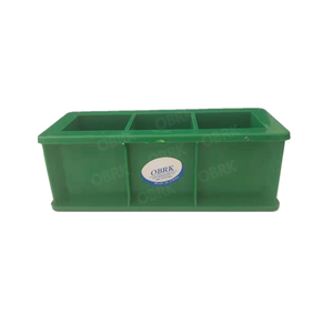 Moule à mortier en ciment plastique 50mm, moule à Cube à trois gangs, meilleur prix - Product Image 4