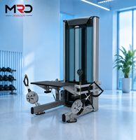 Machine à fessiers réglable à double poulie, multi-entraîneur de hanche, avec système de câble à charges par broches et pile de poids en acier de 160 kg, pour l'abduction des fessiers majeurs et des hanches