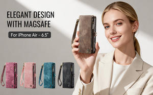 Étui CaseMe pour <span class=keywords><strong>iPhone</strong></span> 17 Pro Max en cuir PU, portefeuille avec porte-cartes, pochette pour <span class=keywords><strong>iPhone</strong></span> 17 15 14 13 12 Pro Max 7 <span class=keywords><strong>8</strong></span> <span class=keywords><strong>Plus</strong></span> - Product Image 6