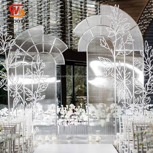 SMOOTH, recién llegados, Juego de 3 semicírculos, telón de fondo de Metal blanco, telón de fondo de escenario de boda, soporte de marco de Metal - Product Image 1