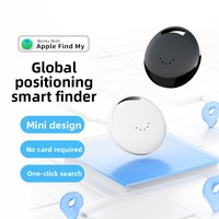 Traceur GPS Bluetooth intelligent certifié MFI, autonomie de plus de 20h, design en plastique et silicone, étanche, compatible Apple/MIUI, anti-perte pour enfants et animaux de compagnie