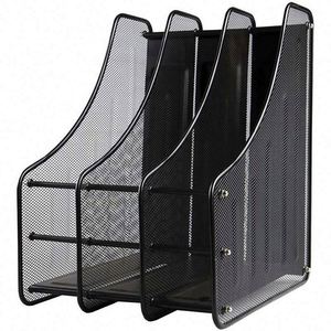 Magazine Holder Rack <b>Organizer</b> Racks Multipurpose Use to Display <b>Files</b> Metal Mesh Magazine <b>File</b> Holder Desk Organizing - Product Image 1