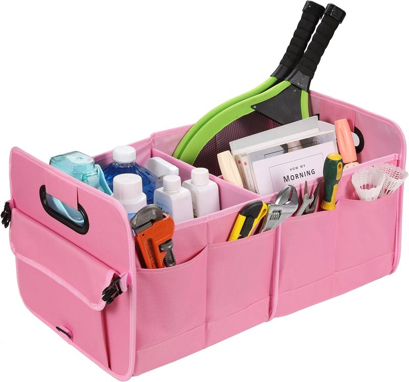 Car Trunk Organizer Collapsible Multi Compartment