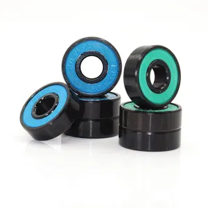 Rolamento de roda de patins roller inline, Abec-9 608 2rs, vermelho, selado, 8x22x7mm, eixo, anti-ferrugem