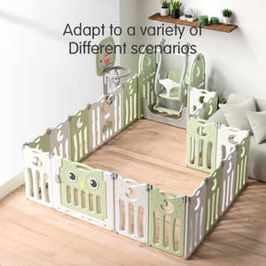 รั้วกั้นเด็กอเนกประสงค์ ดีไซน์ใหม่ ปลอดภัย ผลิตจากพลาสติก สำหรับเล่นในบ้าน ขายดี - Product Image 2