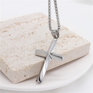 Simple Fashion Jewelry <b>Necklace</b> Non Tarnish Cross Pendant <b>Necklaces</b> <b>for</b> <b>Men</b> - Product Image 4