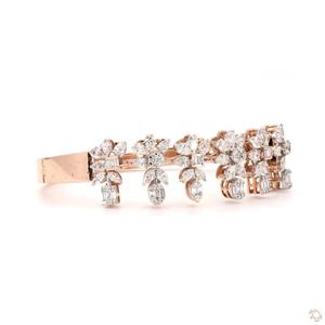 Pulsera de Diamantes de Oro Premium para Mujer, Diseño Clásico, Acabado Pulido Brillante, Ligera, Cómoda, Elegante, Joyería de Moda, Regalo - Product Image 1