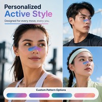 Bandes de soin nasal en fil de mémoire 16D avec surface douce et respirante, ajustement réglable, patch nasal pour emballage de marque personnalisée