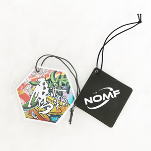 Désodorisant de voiture en papier personnalisé, formes et parfums variés, prix abordable - Product Image 2