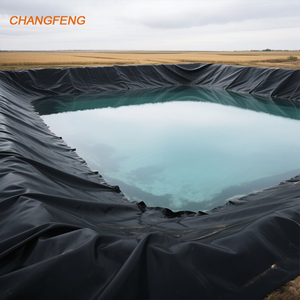 Imperméabilisation HDPE Géomembrane Résistant aux UV Lisse Polyéthylène Imperméable Barrage Agriculture Revêtement d'étang Décharge Biogaz Lac - Product Image 1