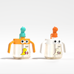 Tasse à eau anti-flatulence de l'usine OEM de Chine pour enfants Tasse à lait pour bébé avec détection de température en matériau PPSU - Product Image 4