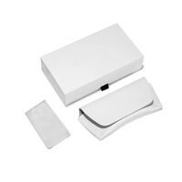 Nouvel étui rigide blanc GM pour lunettes, haut de gamme, simple, résistant aux chutes et à la pression, grande capacité, boîte cadeau pour lunettes de soleil, sac nuage
