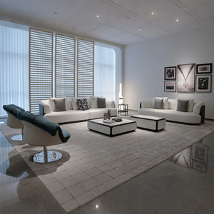 Italian Set <b>Light</b> Luxury Fabric Large Combination Modular Fabric Lounge for Hotel Apartment Home Decor - Product Image 1