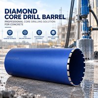 Foret diamanté 1-14-7UNC en argent brasé de 250 mm, qualité diamant A, durable, pour béton
