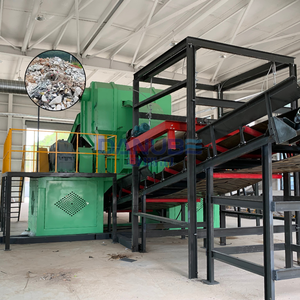 Heavy Duty Double Shaft <b>Tire</b> Shredder <b>Machine</b> Waste Shredder with High Efficiency Blades - Product Image 1