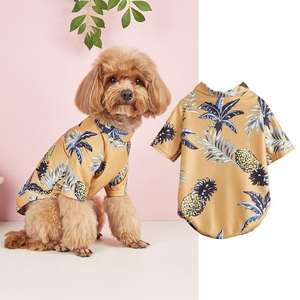 Camiseta <span class=keywords><strong>de</strong></span> Verano Estilo Hawaiano para Perros Pequeños y Medianos, Cachorros y Gatos, con Dibujos Animados Divertidos en Poliéster Ligero - Product Image 3