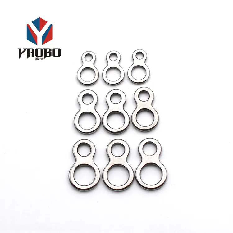 Fashion High Quality Metal Stainless Steel Figure 8 Fishing Ring
