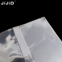 Sac d'Emballage Alimentaire Personnalisé JIJID, Soudure Centrale, Transparent Givré, pour Biscuits, Imprimé, Scellé à Chaud, en Plastique