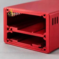 Boîtier en aluminium CNC pour contrôleur de batterie de véhicule électrique, profil d'extrusion personnalisé, usinage CNC, boîtier en aluminium anodisé noir, fabrication en usine