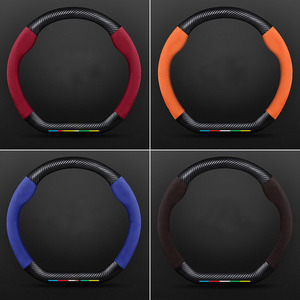 Housse <span class=keywords><strong>de</strong></span> volant en cuir véritable et daim, en Fiber <span class=keywords><strong>de</strong></span> carbone, pour Song Plus Dmi Pro Max, deuxième génération - Product Image 2