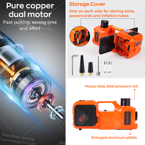Factory Wholesale 5 Tons 3 In1 12v Electric <strong>Jack</strong> for <strong>Car</strong> With Electric Wrench and <strong>Inflation</strong> Kit - Product Image 5