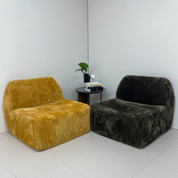Canapé Minimaliste Italien à Siège Unique en Tissu avec Compression Électrique à Éponge Complète pour Salon Balcon Chambre à Coucher