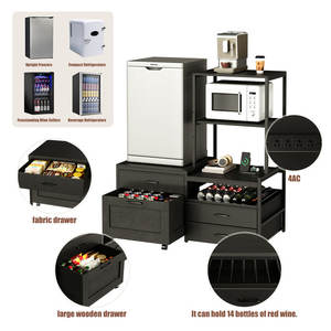 <span class=keywords><strong>Mini</strong></span> étagère de rangement en bois pour cuisine avec supports pour <span class=keywords><strong>four</strong></span> <span class=keywords><strong>et</strong></span> <span class=keywords><strong>micro</strong></span>-ondes, écologique, durable <span class=keywords><strong>et</strong></span> imperméable - Product Image 3