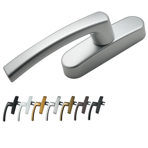 Poignée de fenêtre <span class=keywords><strong>oscillo</strong></span>-battante en alliage d'aluminium, revêtement par pulvérisation, T300 T500, avec verrouillage, disponible en 7 couleurs pour fenêtres à rupture de pont thermique - Product Image 1